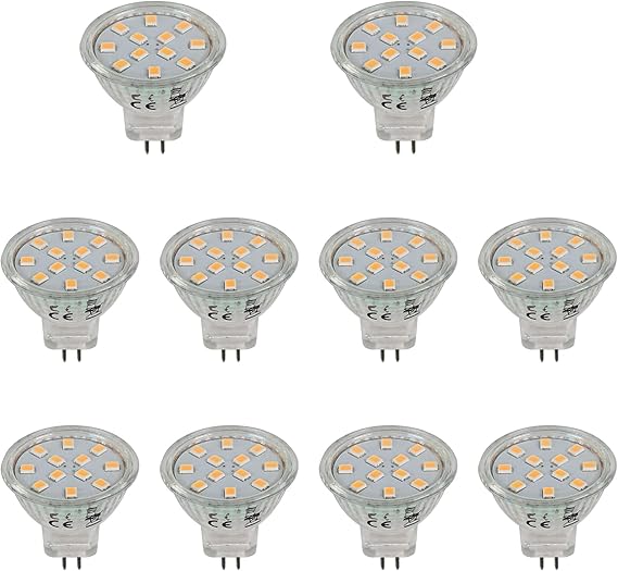 VBLED© GU4 MR11 12V LED Leuchtmittel 3000K Warmweiß, 35mm Durchmesser 210LM 2W Leuchtmittel ...
